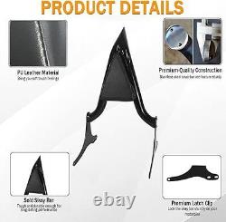 Pour le Sissy Bar, dossier de dos et porte-bagages pour Harley Road King Street Electra Glide 97-08