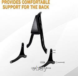 Pour le Sissy Bar, dossier de dos et porte-bagages pour Harley Road King Street Electra Glide 97-08