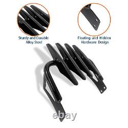 Pour le Sissy Bar, dossier de dos et porte-bagages pour Harley Road King Street Electra Glide 97-08