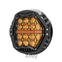 Pour phare à LED avec couverture jaune DRL pour Harley Electra Glide Road King Street Glide