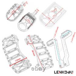 Pour repose-pieds CNC MX Harley, planchers, pédale de changement, frein, Street Glide, Road King