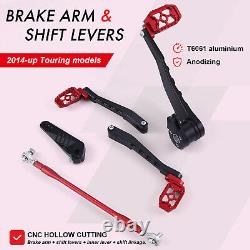 Pour repose-pieds Harley MX pour Touring Street Glide FLTR Road King 14-24