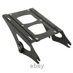 Rack De Montage De Coffre King Noir Pour Harley Tour Pak Pack Cvo Road Glide 2014-22