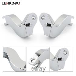Repose-pieds à pédale CNC Phantom pour plancher, pour Harley Touring Road King Street Glide