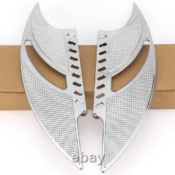 Repose-pieds avant et arrière en chrome pour Harley Touring Road King Street Glide