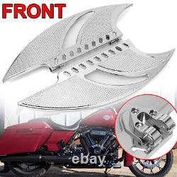 Repose-pieds avant et arrière en chrome pour Harley Touring Road King Street Glide