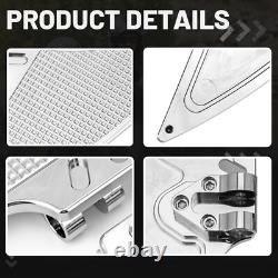 Repose-pieds avant et arrière en chrome pour Harley Touring Road King Street Glide