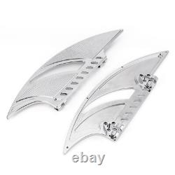 Repose-pieds avant et arrière en chrome pour Harley Touring Road King Street Glide