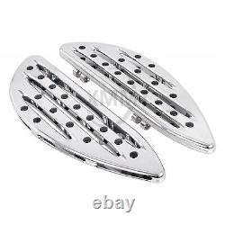 Repose-pieds de plancher avant et arrière en chrome pour Harley Touring Road King Street Glide