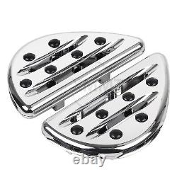 Repose-pieds de plancher avant et arrière en chrome pour Harley Touring Road King Street Glide