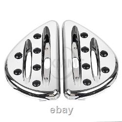 Repose-pieds de plancher avant et arrière en chrome pour Harley Touring Road King Street Glide