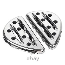 Repose-pieds de plancher avant et arrière en chrome pour Harley Touring Road King Street Glide