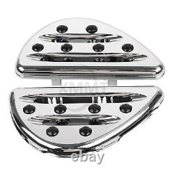 Repose-pieds de plancher avant et arrière en chrome pour Harley Touring Road King Street Glide