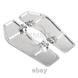 Repose-pieds du pilote Chrome Driver pour Harley Road King Street Electra Glide Fatboy