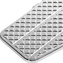 Repose-pieds en plancher Chrome Driver pour Harley Softail, Road King, Street Glide