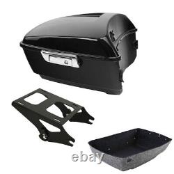 Roi Porte-bagages de Montage Tronc Adapté pour Harley Tour Pak Road King Street Glide 2014-24