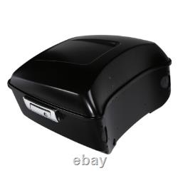 Roi Trunk Adapté Pour Harley Touring Road King Street Glide 14-24 Denim Noir