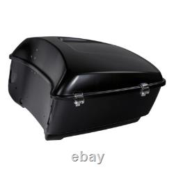 Roi Trunk Adapté Pour Harley Touring Road King Street Glide 14-24 Denim Noir