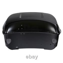 Roi Trunk Adapté Pour Harley Touring Road King Street Glide 14-24 Denim Noir