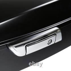 Roi Trunk Adapté Pour Harley Touring Road King Street Glide 14-24 Denim Noir