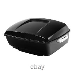 Roi Trunk Adapté Pour Touring Road King Street Glide 2014-2024 Noir Éclatant