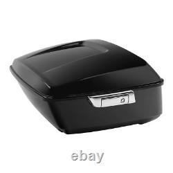 Roi Trunk Adapté Pour Touring Road King Street Glide 2014-2024 Noir Éclatant