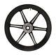 Roue Avant Noire Revolver 18 Pour Harley Electra Glide Road King Street 00-07