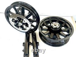 Roues Harley Impeller Noir Brillant 2014-2019 Road King Street Glide Vente directe