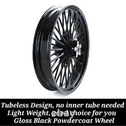 Roues à rayons fat 21X3.5 16X5.5 pour Harley Touring Street Glide Road King 09-24