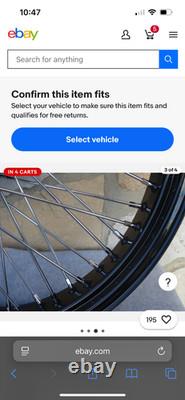 Roues avant noires à rayons 60 de 21 X3.5 pour Harley Road King Street Glide Touring 00-07 Roues avant noires à rayons 60 de 21 X3.5 pour Harley Road King Street Glide Touring 00-07