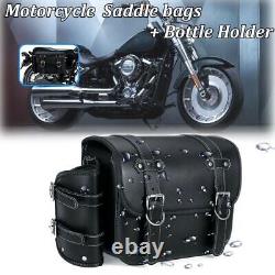 Sacoche latérale de moto noire pour Harley Touring Road King Street Glide Dyna
