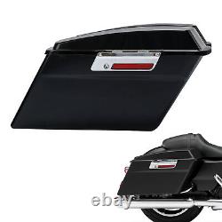 Sacoche rigide noire vive adaptée pour Harley Touring Road King Street Glide 94-13
