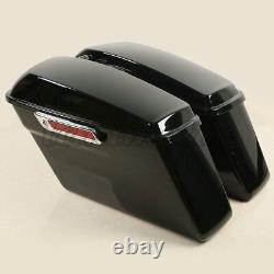 Sacoches Durs + Clés D'attelage Pour Harley Touring Road King Street Glide 2014-up