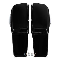 Sacoches rigides adaptées pour Harley Touring Street Glide Road King 14-23 Quartz Noir