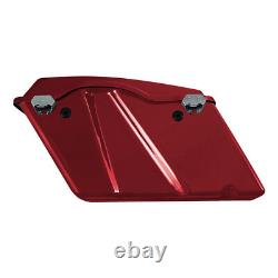 Sacoches rigides rouges compatibles avec Harley Touring Road King Street Glide 1994-2013 Sacoches rigides rouges compatibles avec Harley Touring Road King Street Glide 1994-2013