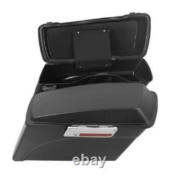 Sacs de selle rigides noirs mats adaptés pour Road King et Street Glide 1993-2013