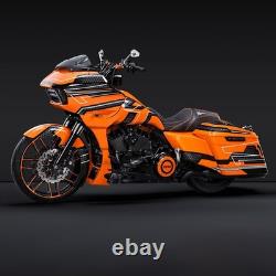 Selle Road Glide 09-23 Touring Road King Street Glide Electra Glide couture orange