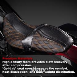 Selle Touring Raptor 09 et plus pour Road King Street Glide Electra Glide, surpiqûre diamant