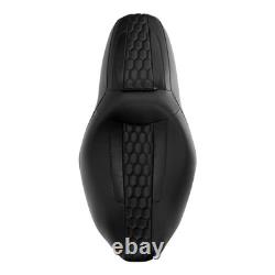 Selle Touring monobloc One Piece 2 avec coutures noires pour Road King Street Glide 2009-2023