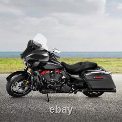 Selle Touring monobloc One Piece 2 avec coutures noires pour Road King Street Glide 2009-2023