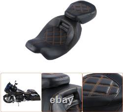Selle basse pour conducteur et passager, adaptée aux Harley CVO Road King Street Gli
