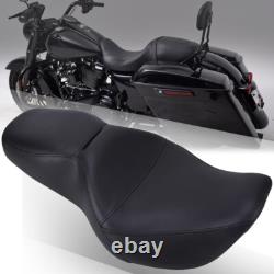 Selle biplace à profil bas pour Harley Road King FLHR 1997-2007 et Street Glide 2006-2007