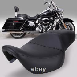 Selle biplace à profil bas pour Harley Road King FLHR 1997-2007 et Street Glide 2006-2007