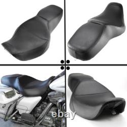 Selle biplace à profil bas pour Harley Road King FLHR 1997-2007 et Street Glide 2006-2007 Selle biplace à profil bas pour Harley Road King FLHR 1997-2007 et Street Glide 2006-2007