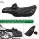 Selle Conducteur Et Passager Blanche Avec Dossier Pour Harley Street Glide Road King