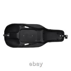 Selle conducteur et passager blanche avec dossier pour Harley Street Glide Road King