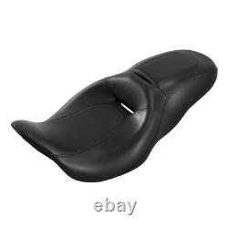 Selle de touring pour moto monobloc 2 places pour Road King Street Glide 2009-2023