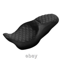 Selle monobloc 2 places pour Road King Street Glide 2009-2023 noire