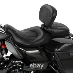 Selle passager basse à 2 positions pour Harley Touring 2009-2023 Road King Street Glide