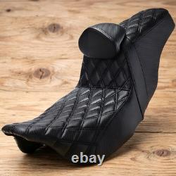 Selle pilote et passager Step-Up avec dosseret pour Harley Street Glide et Road King à partir de 2009